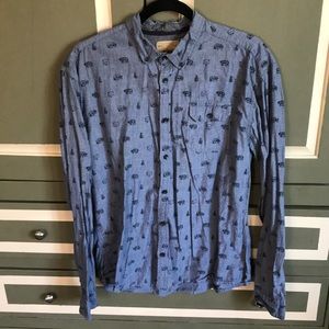 🟣 EUC - Free Nature button down top - size L